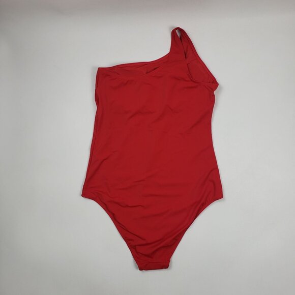 Andie Swim The Nantucket One Shoulder One Piece Swimsuit Women Sz 3XL Cherry Red - Picture 15 of 16